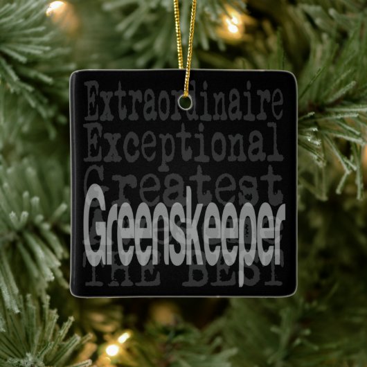 Greenskeeper Extraordinaire Keramisch Ornament (Boom)
