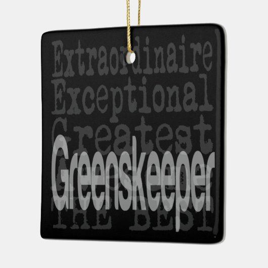 Greenskeeper Extraordinaire Keramisch Ornament (Links)