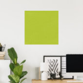 GreenSolidPaper LIGHT LEMON GROEN VASTE KLEUR TERU Poster (Thuiskantoor)