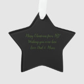 GREENSTONE POUNAMU KIWI KERSTMIS MERI KIRIHIMETE ORNAMENT (achterkant)