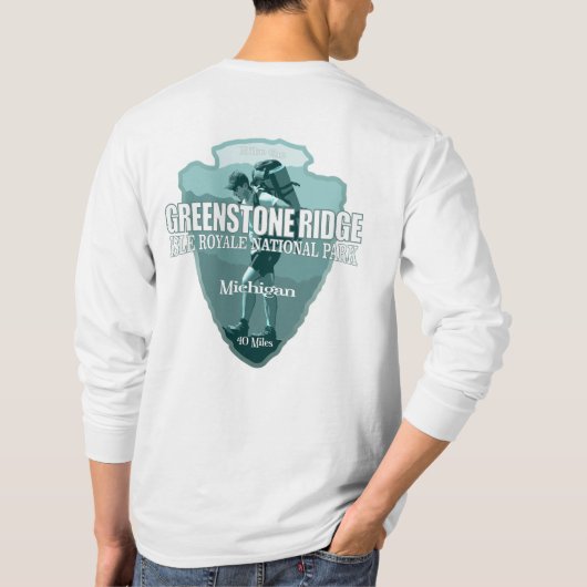 Greenstone Ridge Trail (pijlpunt T) T-shirt (Achterkant)