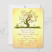 GreenT ree Bird Gold-kerstdiner Kaart (Voorkant)