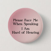 Greentone Hard Hearing Button (Voorkant)
