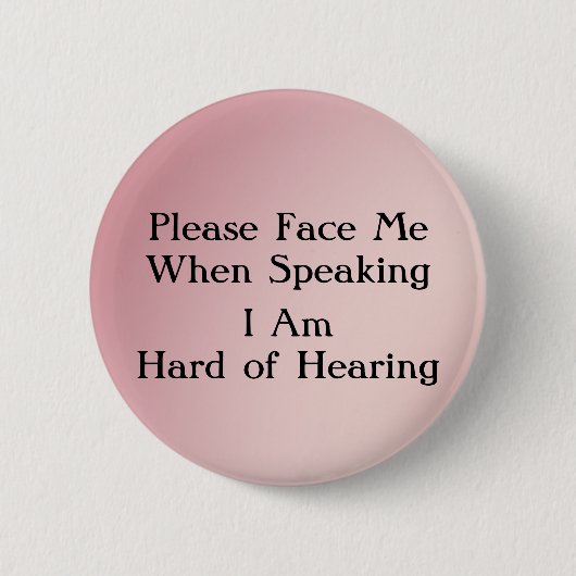 Greentone Hard Hearing Button (Voorkant)