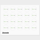 GreenUp horizontale Logo Ronde Sticker (Vel)
