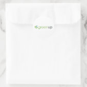 GreenUp horizontale Logo Ronde Sticker (Tas)