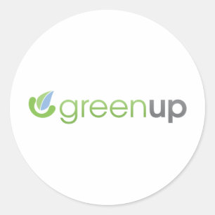 GreenUp horizontale Logo Ronde Sticker