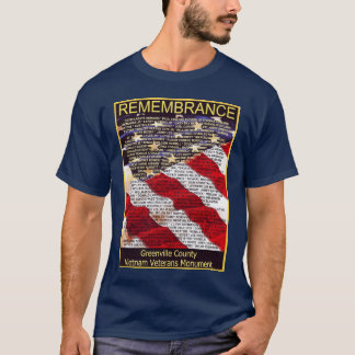 Greenville County Vietnam Veterans Monument T-shir T-shirt