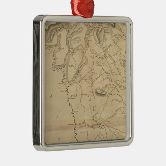 Greenville District, South Carolina Metalen Ornament (Rechts)