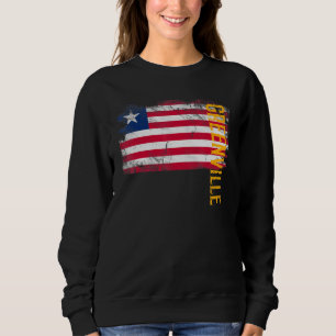 Greenville Liberia vlag voor Liberiaanse Mannen vr Trui