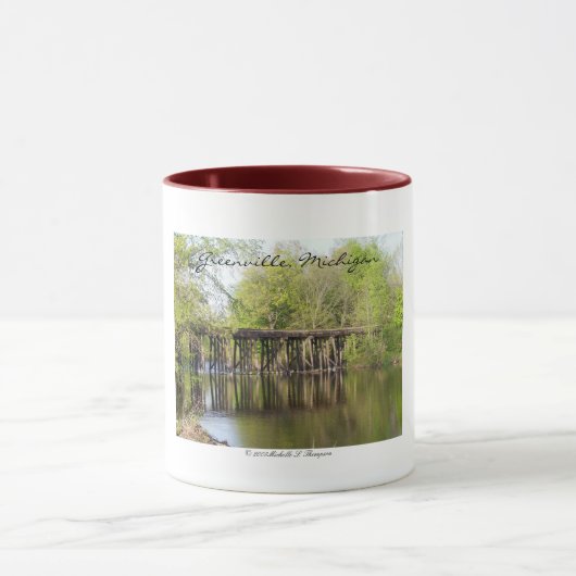 Greenville, Michigan Old Train Trestle Mokken (Midden)