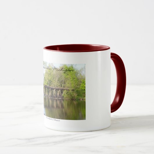 Greenville, Michigan Old Train Trestle Mokken (Voorkant rechts)