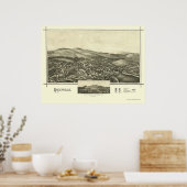Greenville, NH Panoramic Map - 1886 Poster (Keuken)