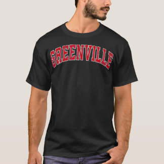 Greenville North Carolina NC - sportontwerp T-shirt