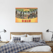Greenville, Ohio - Grote letterscènes Canvas Afdruk (Insitu (Slaapkamer))