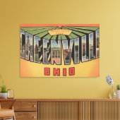Greenville, Ohio - Grote letterscènes Canvas Afdruk (Insitu (Woonkamer))