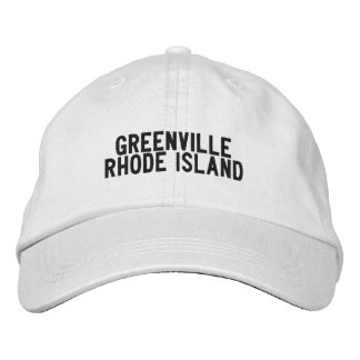 GREENVILLE Rhode Island Hoed Geborduurde Pet