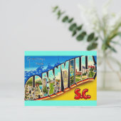  Greenville SC Oude Groet Briefkaart (Staand voorkant)