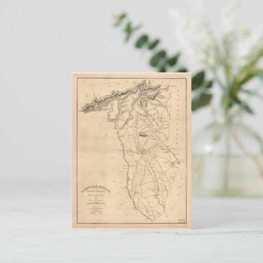 Greenville South Carolina 1820 Briefkaart (Staand voorkant)