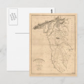 Greenville South Carolina 1820 Briefkaart (Voorkant / Achterkant)