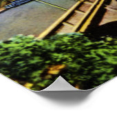 Greenville South Carolina bij nacht Poster (Hoek)