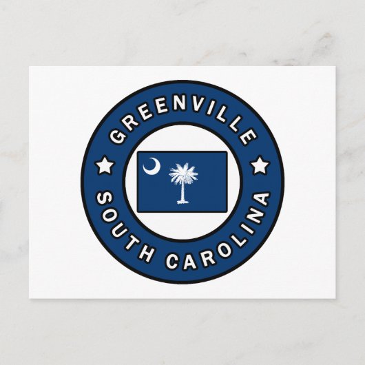 Greenville South Carolina Briefkaart (Voorkant)