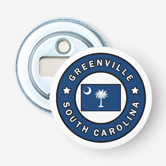 Greenville South Carolina Button Flesopener (Voorkant)
