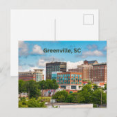 Greenville, South Carolina, Downtown Buildings Briefkaart (Voorkant / Achterkant)