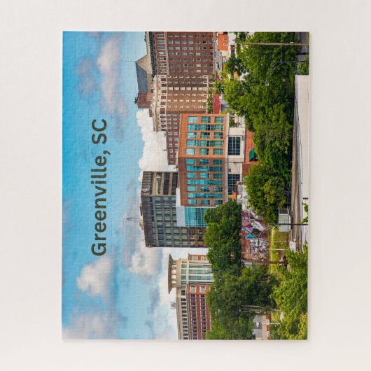 Greenville, South Carolina, Downtown Buildings Legpuzzel (Verticaal)