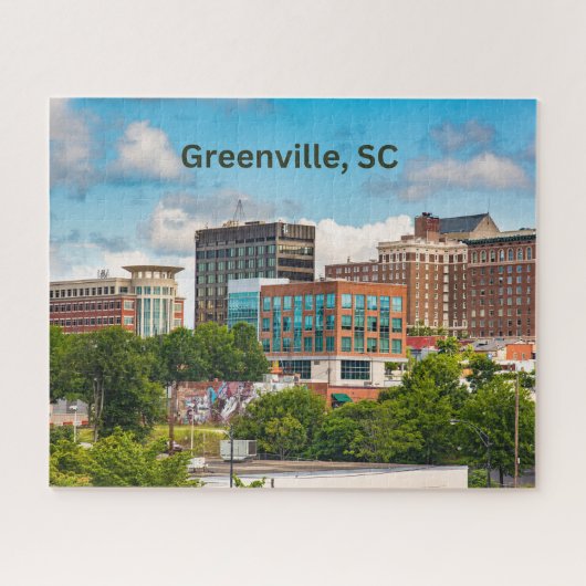 Greenville, South Carolina, Downtown Buildings Legpuzzel (Horizontaal)