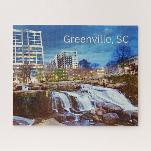 Greenville, South Carolina Downtown Reedy River Legpuzzel (Horizontaal)