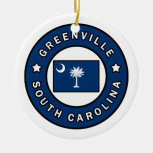 Greenville South Carolina Keramisch Ornament