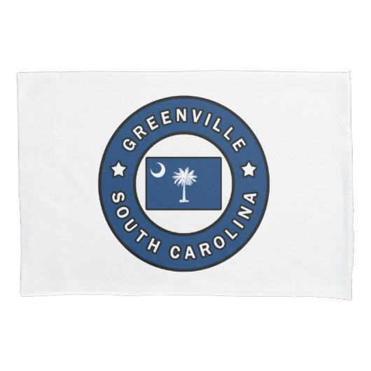 Greenville South Carolina Kussensloop (Voorkant)