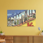 Greenville, South Carolina - Large Letter Scenes 2 Canvas Afdruk (Insitu (Woonkamer))