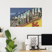 Greenville, South Carolina - Large Letter Scenes 2 Poster (Thuiskantoor)
