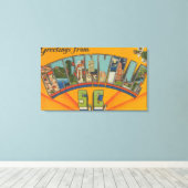 Greenville, South Carolina - Large Letter Scenes Canvas Afdruk (Insitu (Houten vloer))