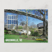 Greenville South Carolina Liberty Bridge Travel Briefkaart (Voorkant)