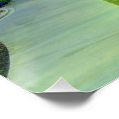 Greenville, South Carolina Reedy River bij Night Perfect Poster (Hoek)