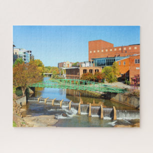 Greenville, South Carolina Reedy River Downtown Legpuzzel