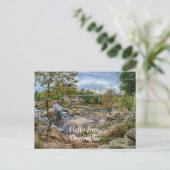Greenville, South Carolina Reedy River Herfsten Pa Briefkaart (Staand voorkant)