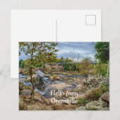 Greenville, South Carolina Reedy River Herfsten Pa Briefkaart (Voorkant / Achterkant)