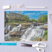 Greenville, South Carolina Reedy River Herfsten Pa Tissuepapier (Craft)