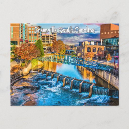 Greenville, South Carolina, Reizen Briefkaart (Voorkant)