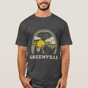 Greenville South Carolina SC Vintage Hiking T-shirt