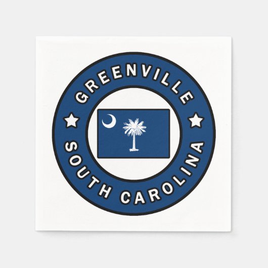 Greenville South Carolina Servet (Voorkant)