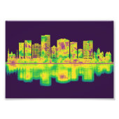 Greenville South Carolina Skyline Foto Afdruk (Voorkant)