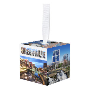 Greenville South Carolina Travel Photos met kerstm Decoratie