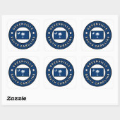 Greenville South Carolina Vierkante Sticker (Vel)