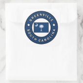 Greenville South Carolina Vierkante Sticker (Tas)