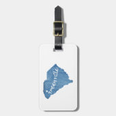 Greenville South Carolina Wood Grain Bagagelabel (Voorkant verticaal)